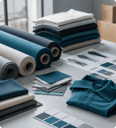 Fabric rolls and sample development